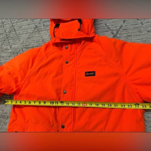 Gamehide Hush Hide Hunting Jacket Blaze Orange Men’s Size Large